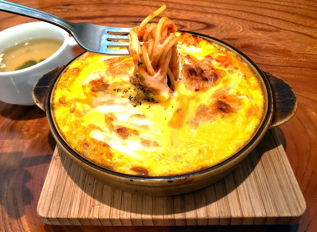 スフレナポリタン スープセット