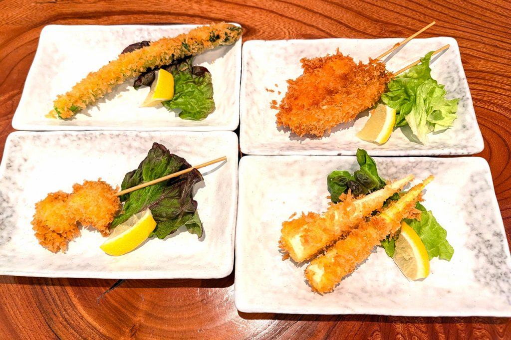 季節の串揚げ（各１皿）